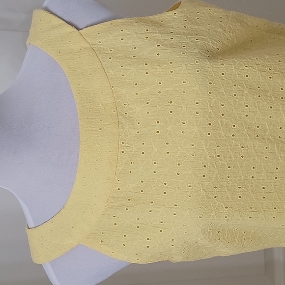 Unbranded Unsized Yellow Eyelet Lace Summer Dress - Picture 2 of 11
